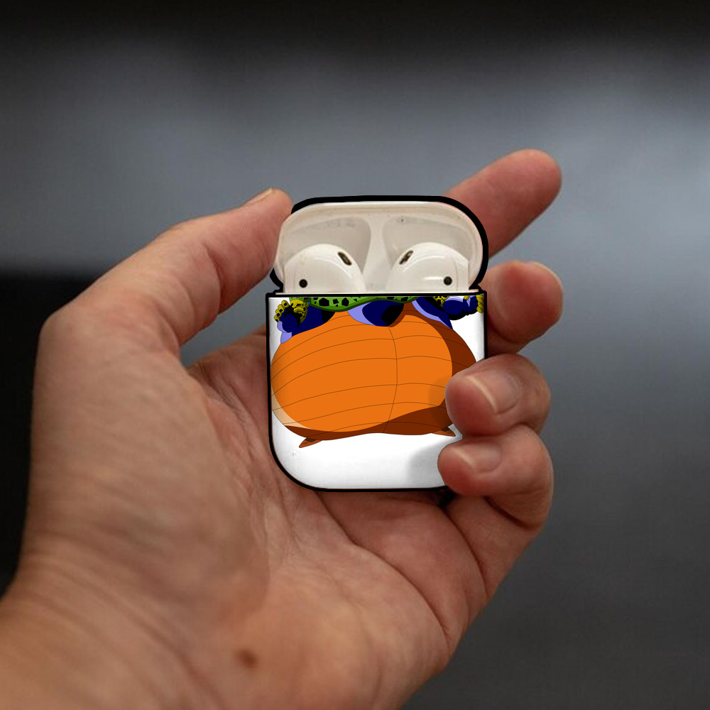 ドラゴンボール セル DRAGON BALL Cell AirPods 第2世代保護ケース ハードシェル ブラック 耐衝撃・防指紋・カラビナ付き