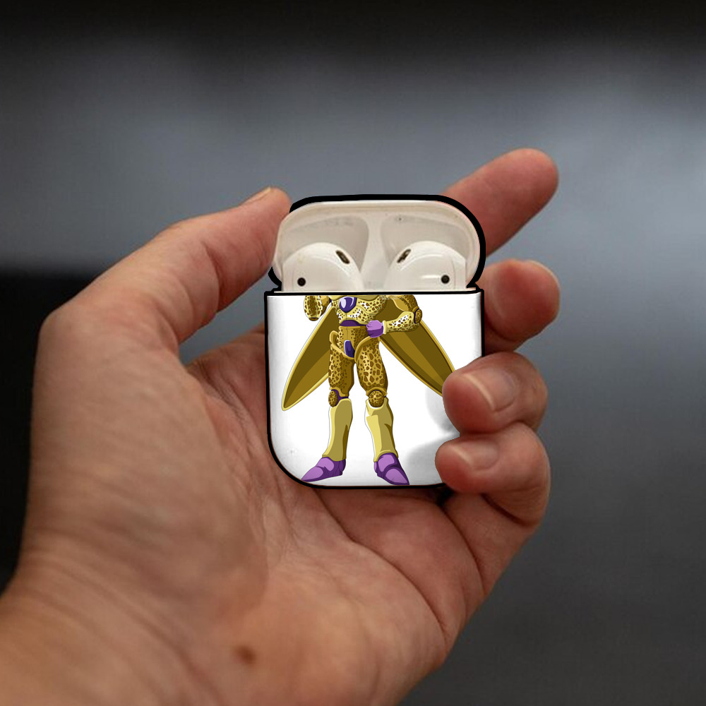 ドラゴンボール セル DRAGON BALL Cell AirPods 第2世代保護ケース ハードシェル ブラック 耐衝撃・防指紋・カラビナ付き