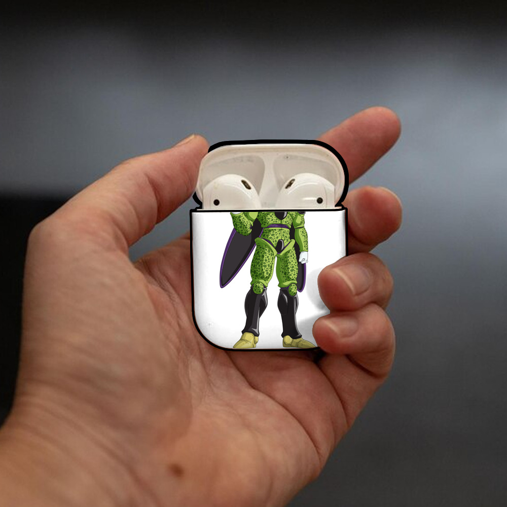 ドラゴンボール セル DRAGON BALL Cell AirPods 第2世代保護ケース ハードシェル ブラック 耐衝撃・防指紋・カラビナ付き