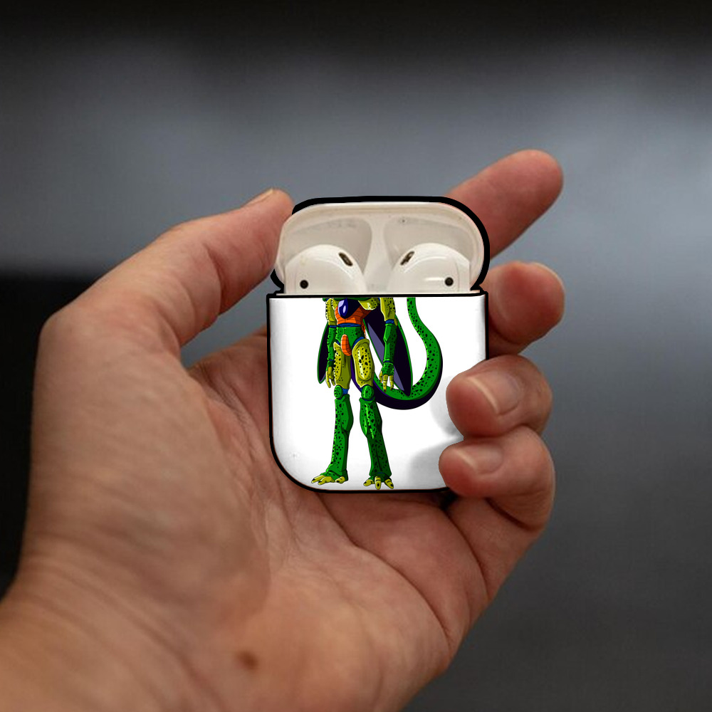 ドラゴンボール セル DRAGON BALL Cell AirPods 第2世代保護ケース ハードシェル ブラック 耐衝撃・防指紋・カラビナ付き
