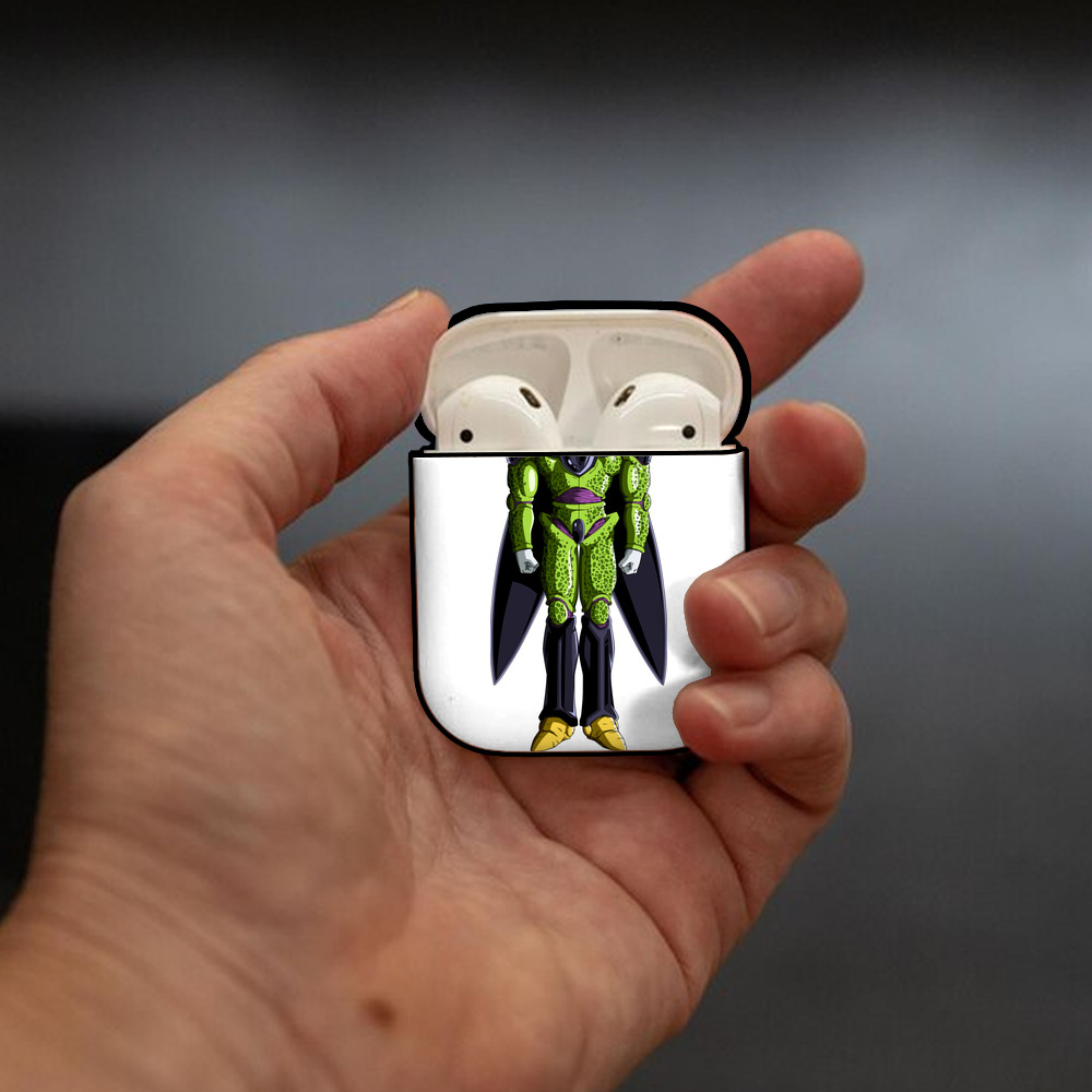 ドラゴンボール セル DRAGON BALL Cell AirPods 第2世代保護ケース ハードシェル ブラック 耐衝撃・防指紋・カラビナ付き