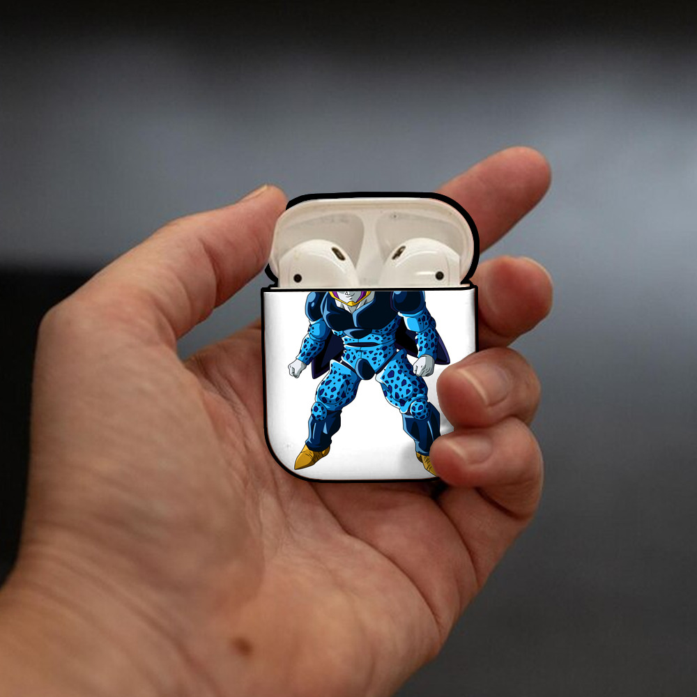 ドラゴンボール セル DRAGON BALL Cell AirPods 第2世代保護ケース ハードシェル ブラック 耐衝撃・防指紋・カラビナ付き