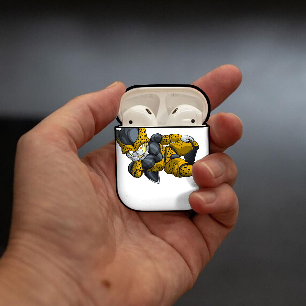 ドラゴンボール セル DRAGON BALL Cell AirPods 第2世代保護ケース ハードシェル ブラック 耐衝撃・防指紋・カラビナ付き