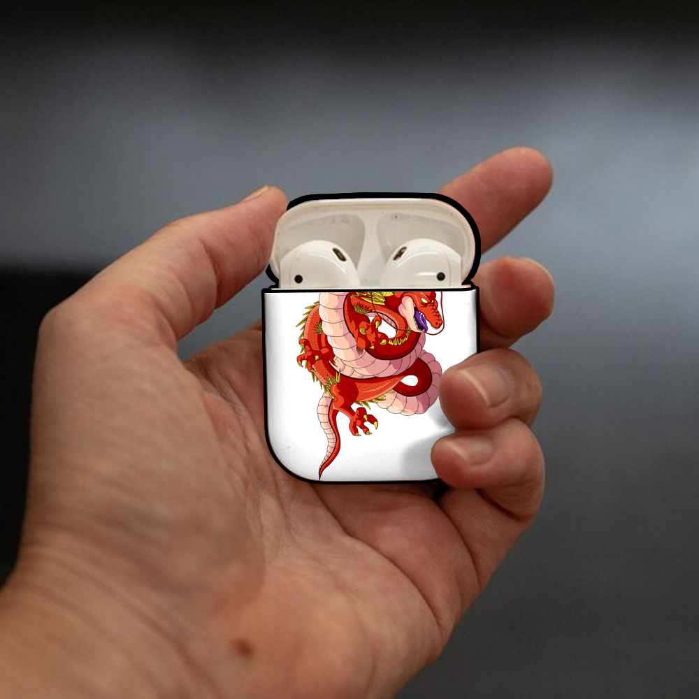 ドラゴンボール 神龍 シェンロン DRAGON BALL Shenron AirPods 第2世代保護ケース ハードシェル ブラック 耐衝撃・防指紋・カラビナ付き