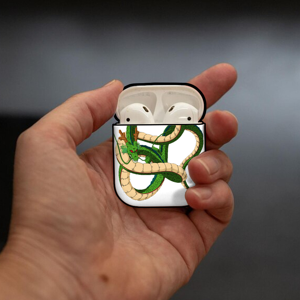 ドラゴンボール 神龍 シェンロン DRAGON BALL Shenron AirPods 第2世代保護ケース ハードシェル ブラック 耐衝撃・防指紋・カラビナ付き