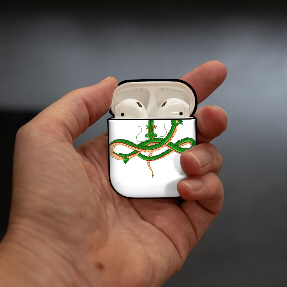 ドラゴンボール 神龍 シェンロン DRAGON BALL Shenron AirPods 第2世代保護ケース ハードシェル ブラック 耐衝撃・防指紋・カラビナ付き