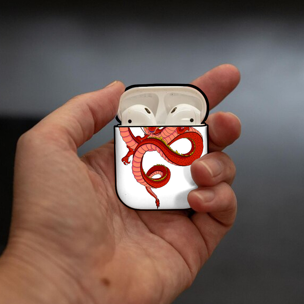 ドラゴンボール 神龍 シェンロン DRAGON BALL Shenron AirPods 第2世代保護ケース ハードシェル ブラック 耐衝撃・防指紋・カラビナ付き