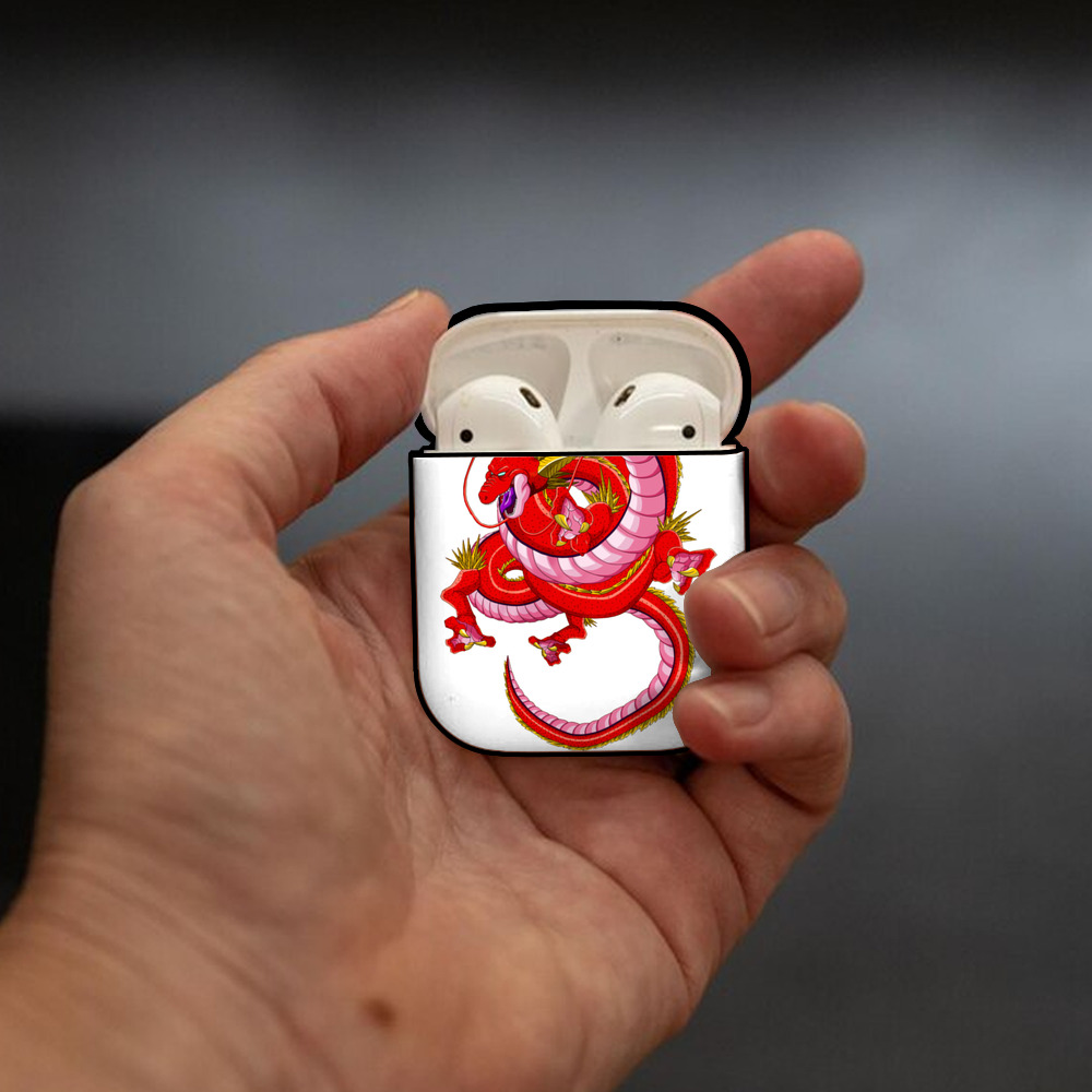 ドラゴンボール 神龍 シェンロン DRAGON BALL Shenron AirPods 第2世代保護ケース ハードシェル ブラック 耐衝撃・防指紋・カラビナ付き