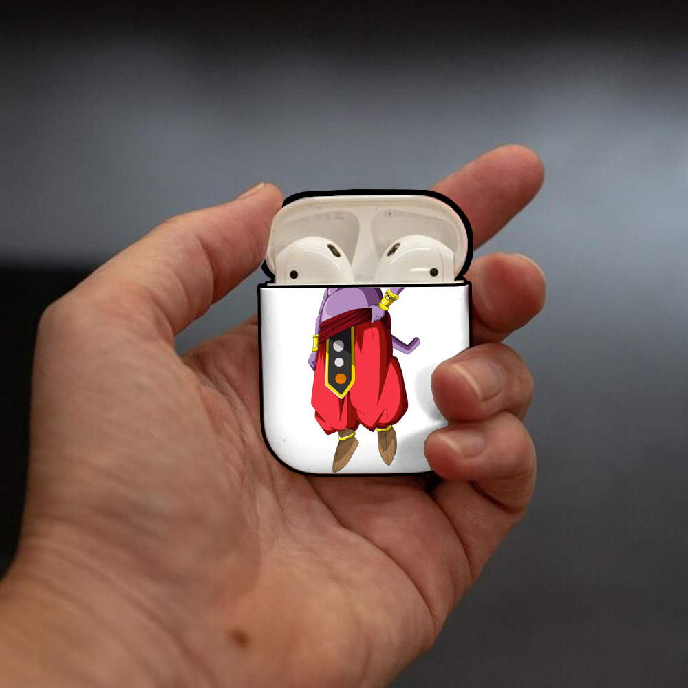 ドラゴンボール シャンパ DRAGON BALL Champa AirPods 第2世代保護ケース ハードシェル ブラック 耐衝撃・防指紋・カラビナ付き
