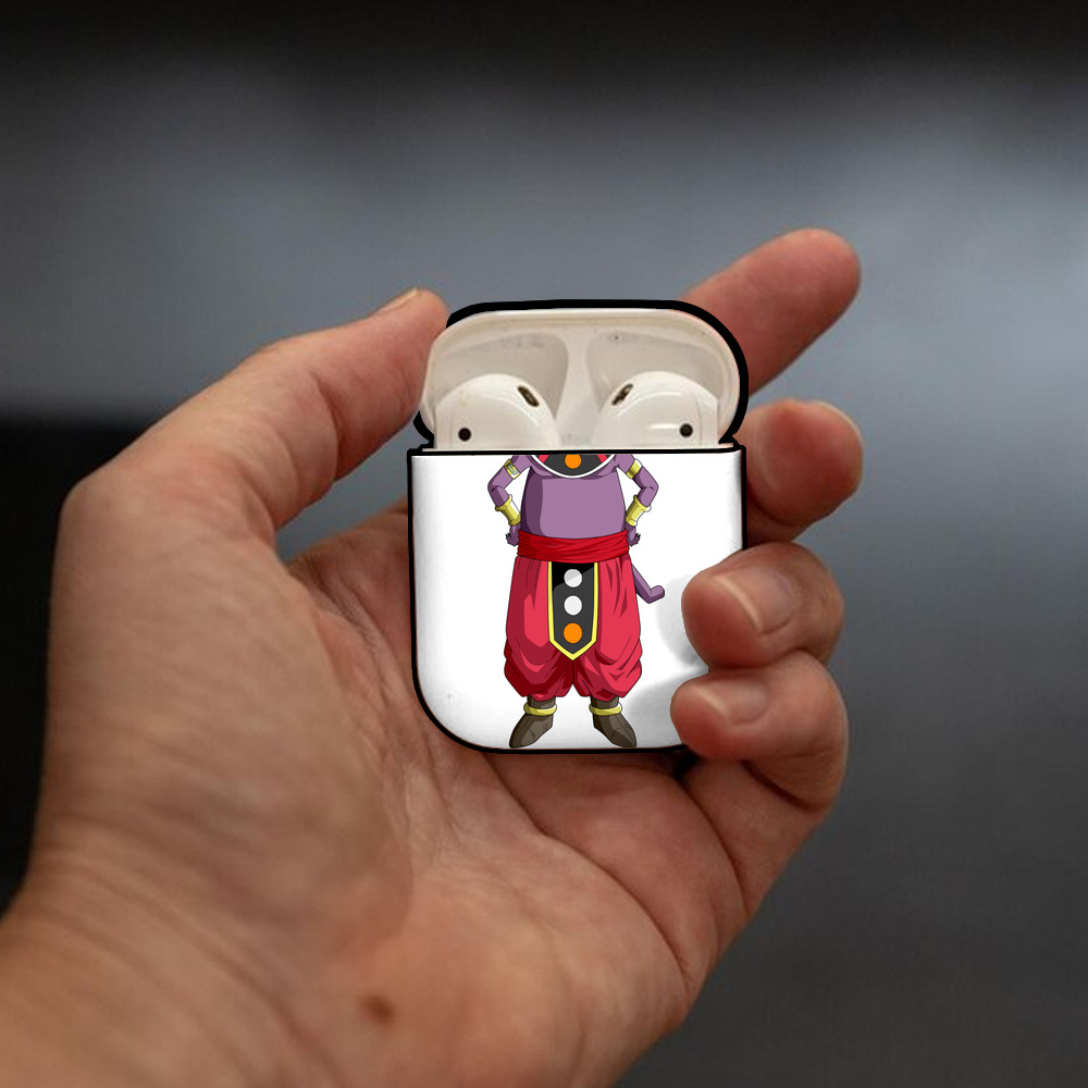 ドラゴンボール シャンパ DRAGON BALL Champa AirPods 第2世代保護ケース ハードシェル ブラック 耐衝撃・防指紋・カラビナ付き