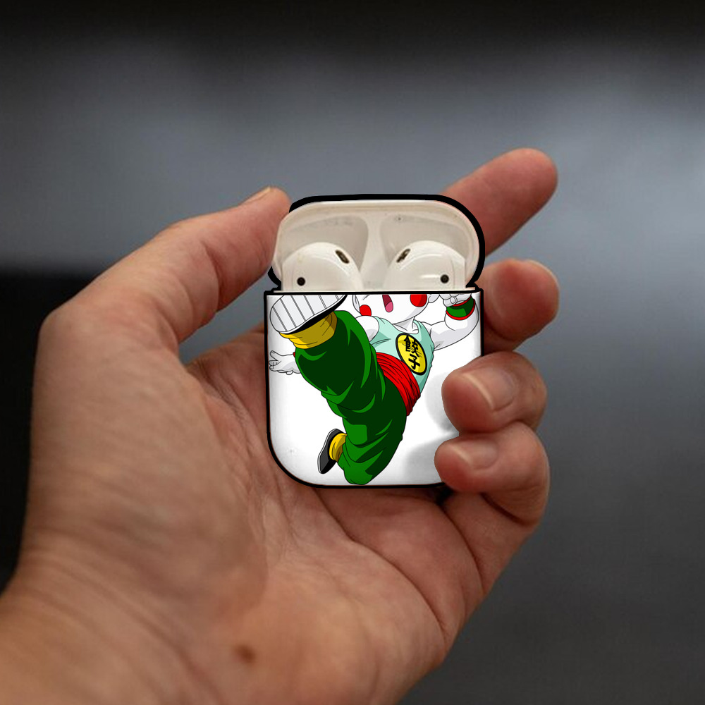 ドラゴンボール 餃子（チャオズ）DRAGON BALL Chaoz AirPods 第2世代保護ケース ハードシェル ブラック 耐衝撃・防指紋・カラビナ付き