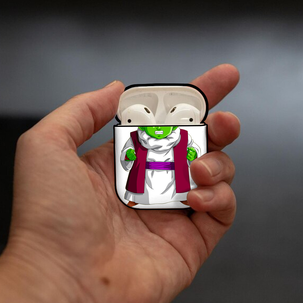 ドラゴンボール ピッコロ DRAGON BALL Piccolo AirPods 第2世代保護ケース ハードシェル ブラック 耐衝撃・防指紋・カラビナ付き
