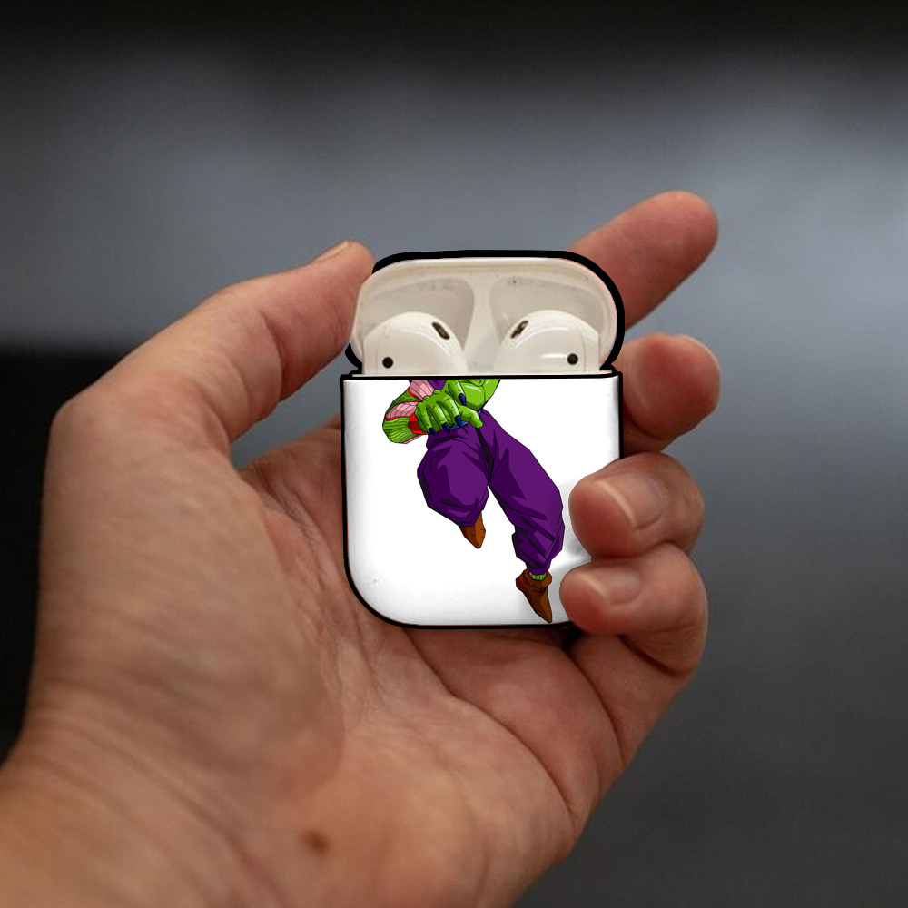 ドラゴンボール ピッコロ DRAGON BALL Piccolo AirPods 第2世代保護ケース ハードシェル ブラック 耐衝撃・防指紋・カラビナ付き