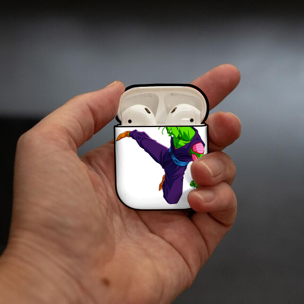 ドラゴンボール ピッコロ DRAGON BALL Piccolo AirPods 第2世代保護ケース ハードシェル ブラック 耐衝撃・防指紋・カラビナ付き