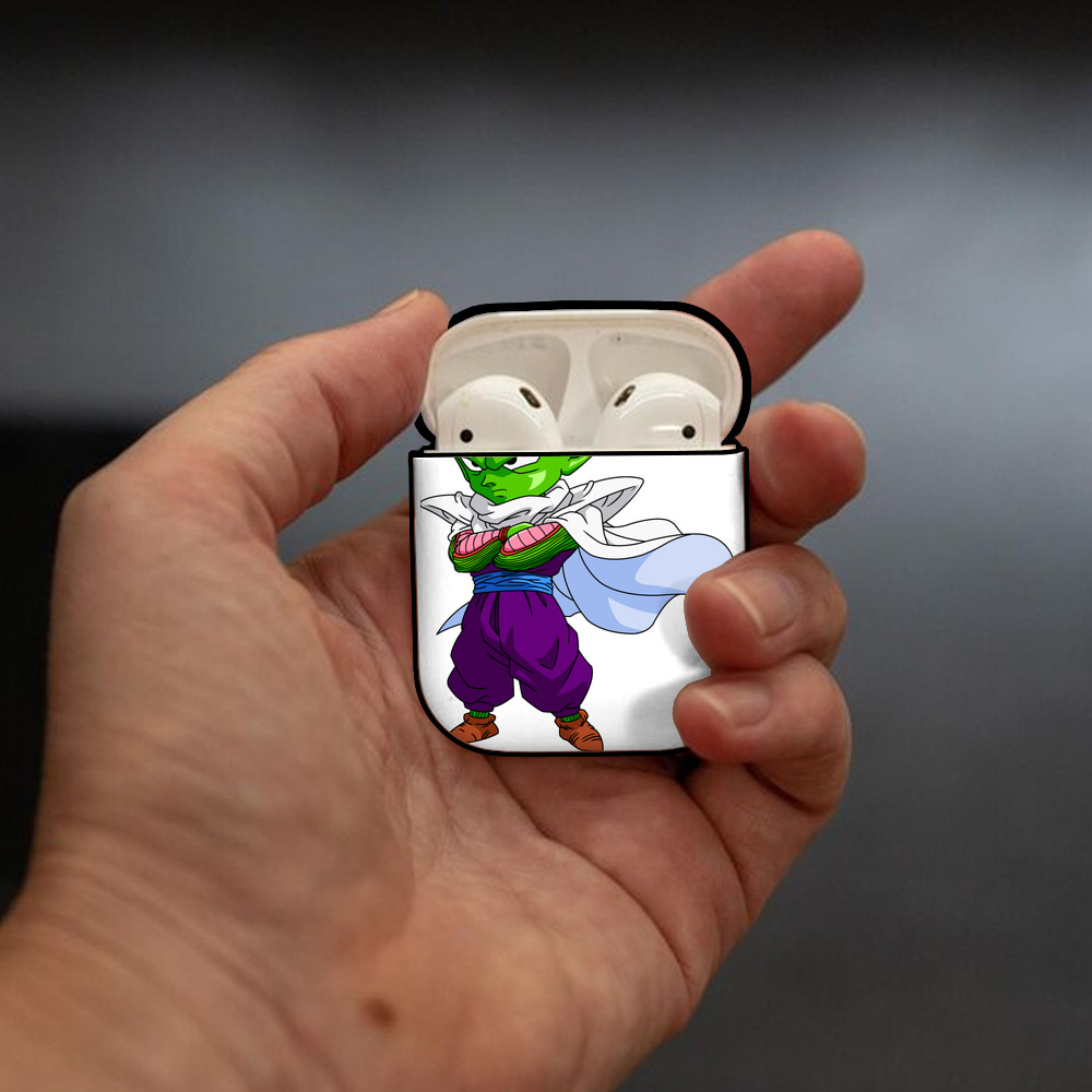 ドラゴンボール ピッコロ DRAGON BALL Piccolo AirPods 第2世代保護ケース ハードシェル ブラック 耐衝撃・防指紋・カラビナ付き