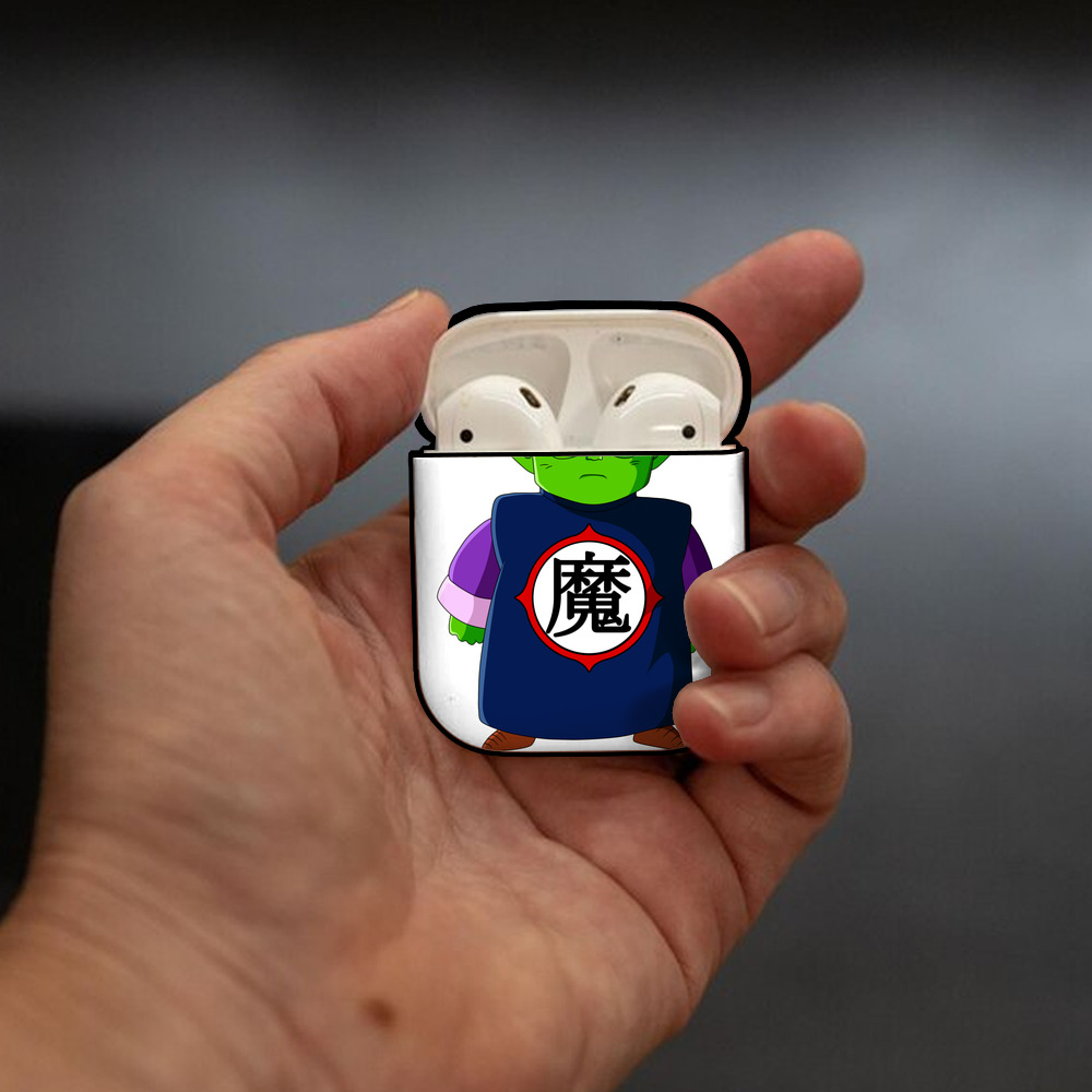 ドラゴンボール ピッコロ DRAGON BALL Piccolo AirPods 第2世代保護ケース ハードシェル ブラック 耐衝撃・防指紋・カラビナ付き