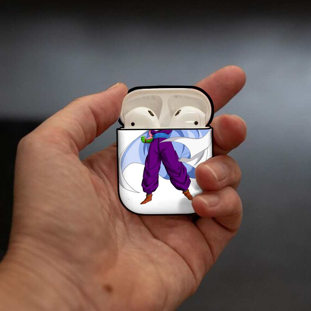 ドラゴンボール ピッコロ DRAGON BALL Piccolo AirPods 第2世代保護ケース ハードシェル ブラック 耐衝撃・防指紋・カラビナ付き