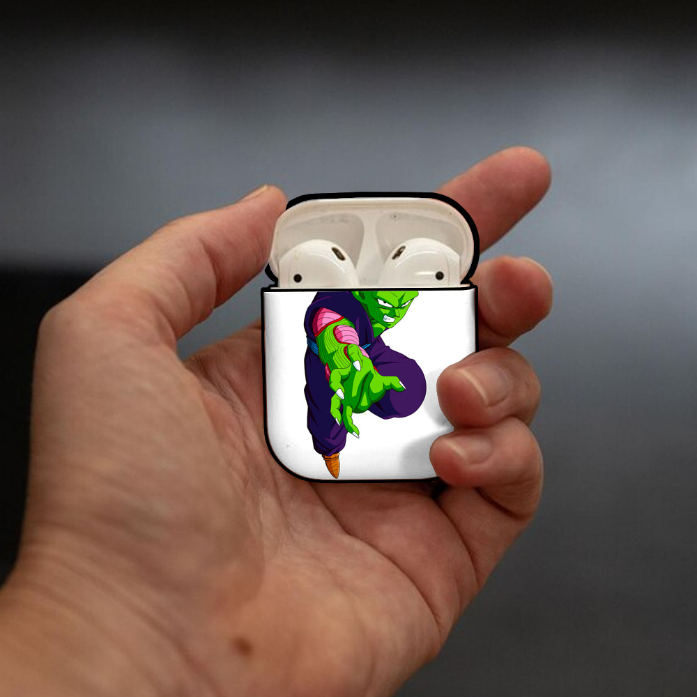 ドラゴンボール ピッコロ DRAGON BALL Piccolo AirPods 第2世代保護ケース ハードシェル ブラック 耐衝撃・防指紋・カラビナ付き