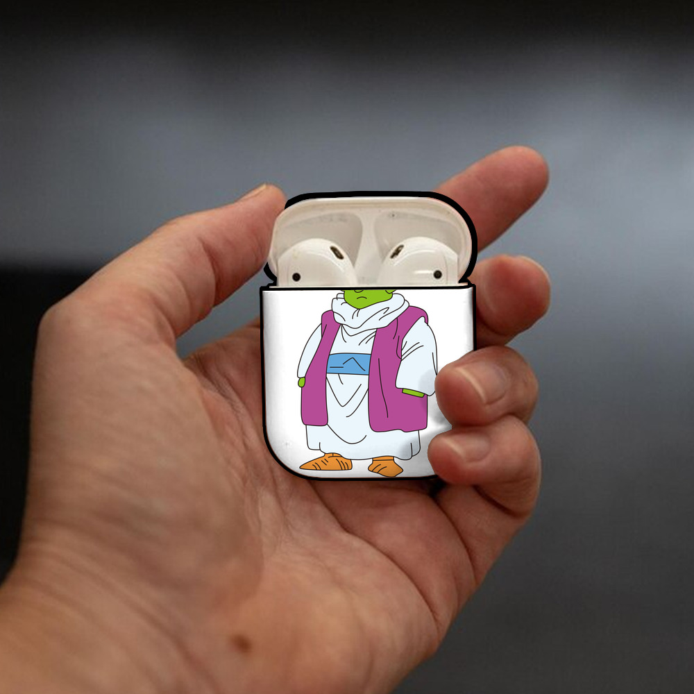 ドラゴンボール ピッコロ DRAGON BALL Piccolo AirPods 第2世代保護ケース ハードシェル ブラック 耐衝撃・防指紋・カラビナ付き