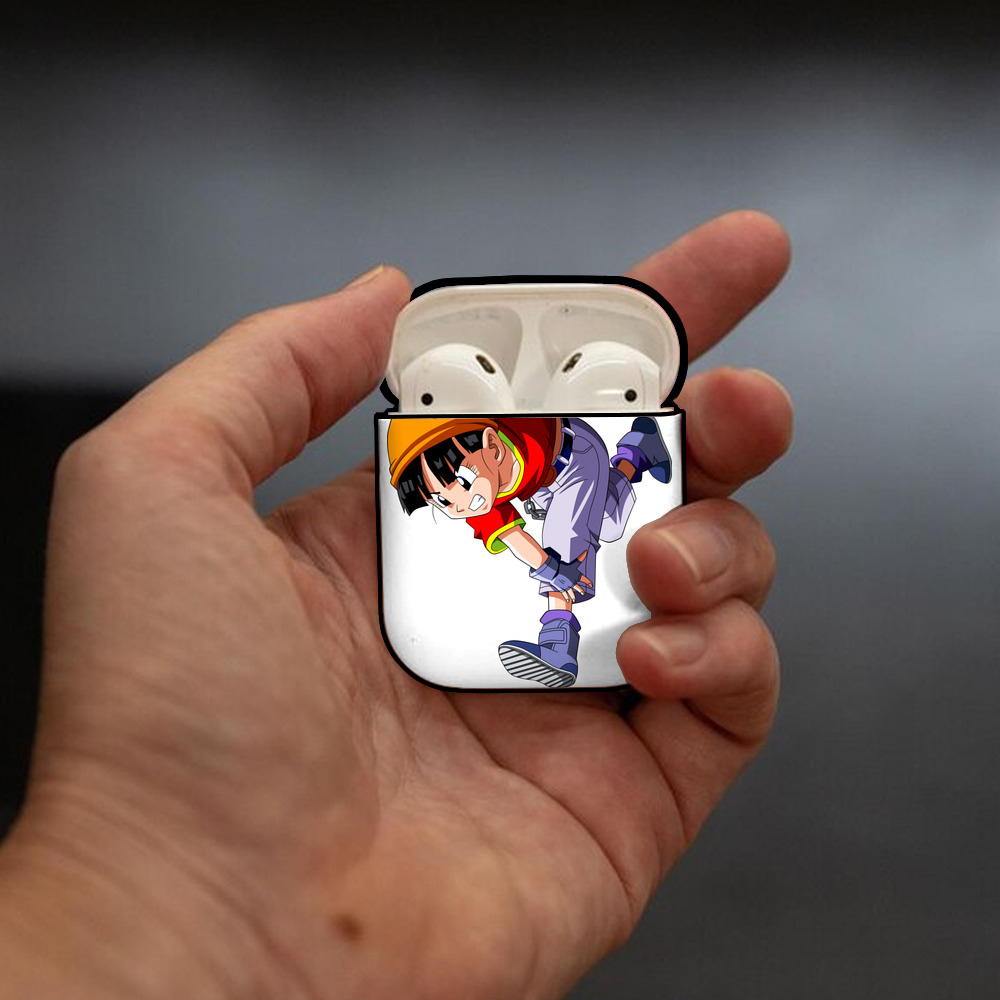 ドラゴンボール パン DRAGON BALL Pan AirPods 第2世代保護ケース ハードシェル ブラック 耐衝撃・防指紋・カラビナ付き