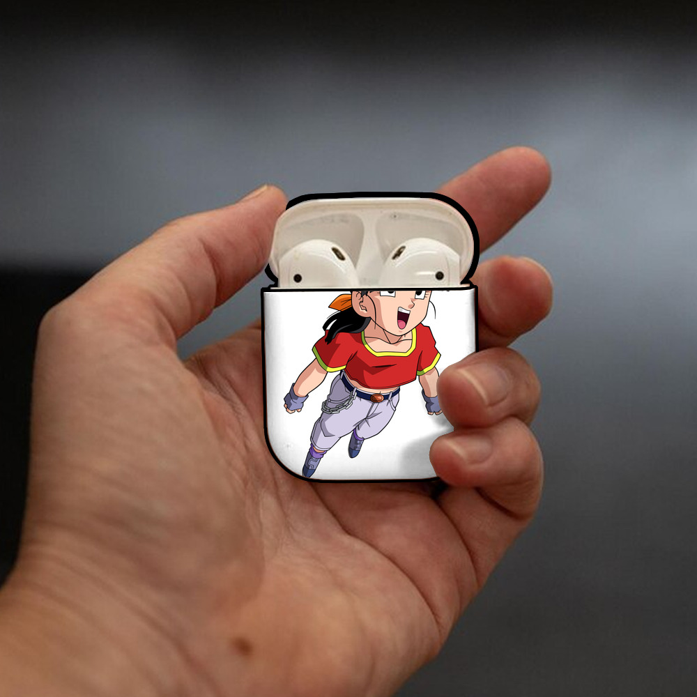 ドラゴンボール パン DRAGON BALL Pan AirPods 第2世代保護ケース ハードシェル ブラック 耐衝撃・防指紋・カラビナ付き