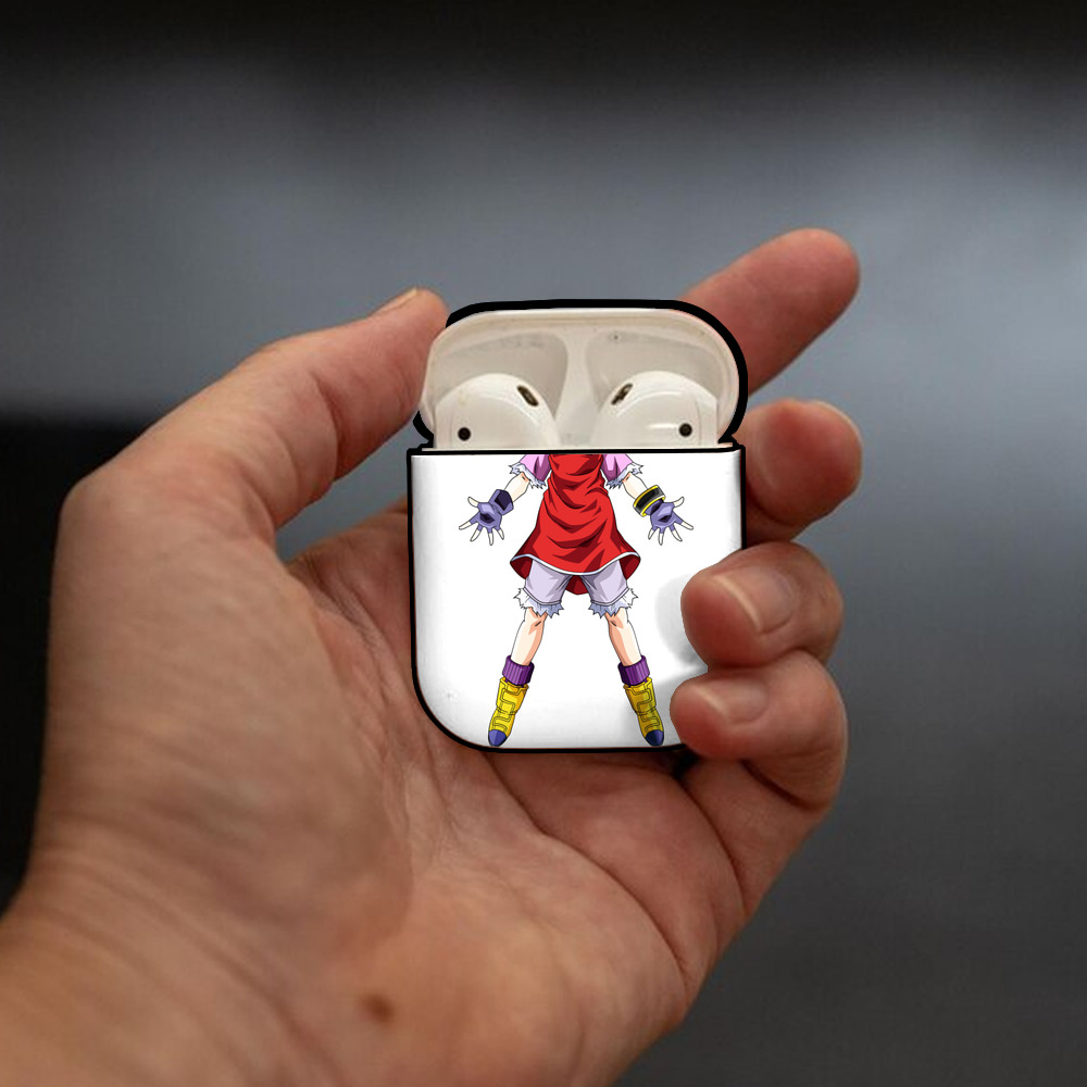 ドラゴンボール パン DRAGON BALL Pan AirPods 第2世代保護ケース ハードシェル ブラック 耐衝撃・防指紋・カラビナ付き