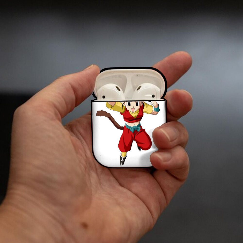 ドラゴンボール パン DRAGON BALL Pan AirPods 第2世代保護ケース ハードシェル ブラック 耐衝撃・防指紋・カラビナ付き