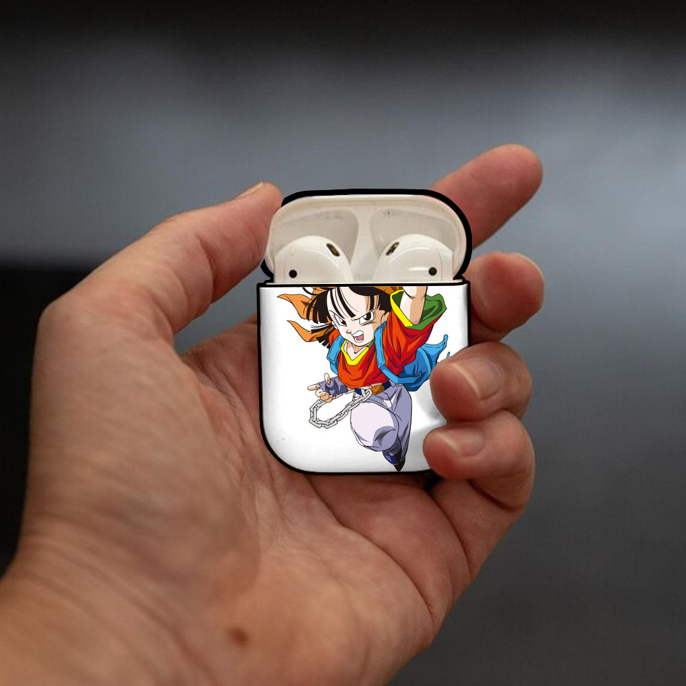 ドラゴンボール パン DRAGON BALL Pan AirPods 第2世代保護ケース ハードシェル ブラック 耐衝撃・防指紋・カラビナ付き