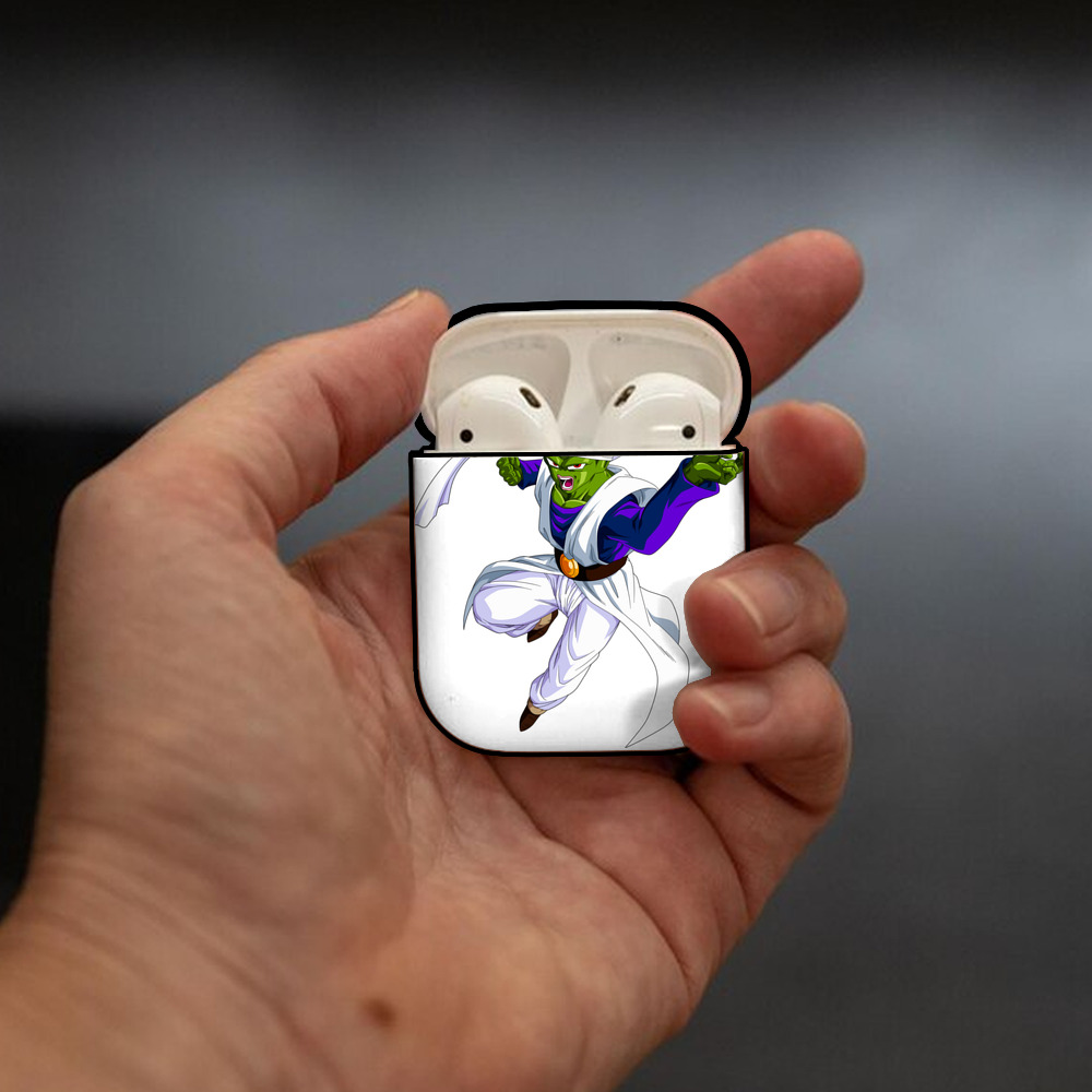 ドラゴンボール パイクーハン DRAGON BALL Pikkon AirPods 第2世代保護ケース ハードシェル ブラック 耐衝撃・防指紋・カラビナ付き