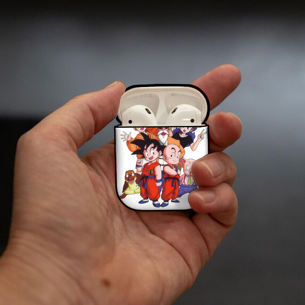 ドラゴンボール DRAGON BALL AirPods 第2世代保護ケース ハードシェル ブラック 耐衝撃・防指紋・カラビナ付き