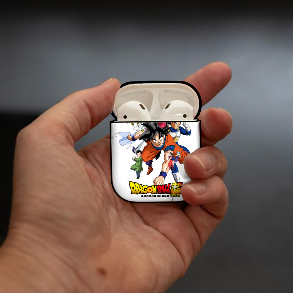 ドラゴンボール DRAGON BALL AirPods 第2世代保護ケース ハードシェル ブラック 耐衝撃・防指紋・カラビナ付き
