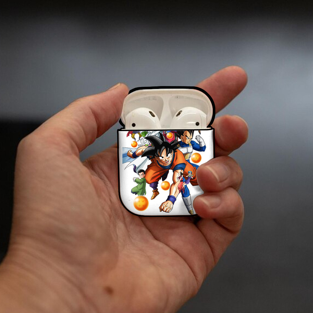 ドラゴンボール DRAGON BALL AirPods 第2世代保護ケース ハードシェル ブラック 耐衝撃・防指紋・カラビナ付き