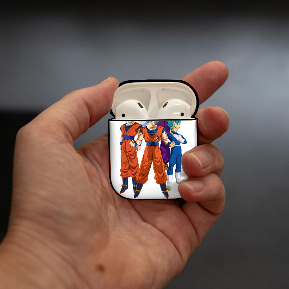 ドラゴンボール DRAGON BALL AirPods 第2世代保護ケース ハードシェル ブラック 耐衝撃・防指紋・カラビナ付き