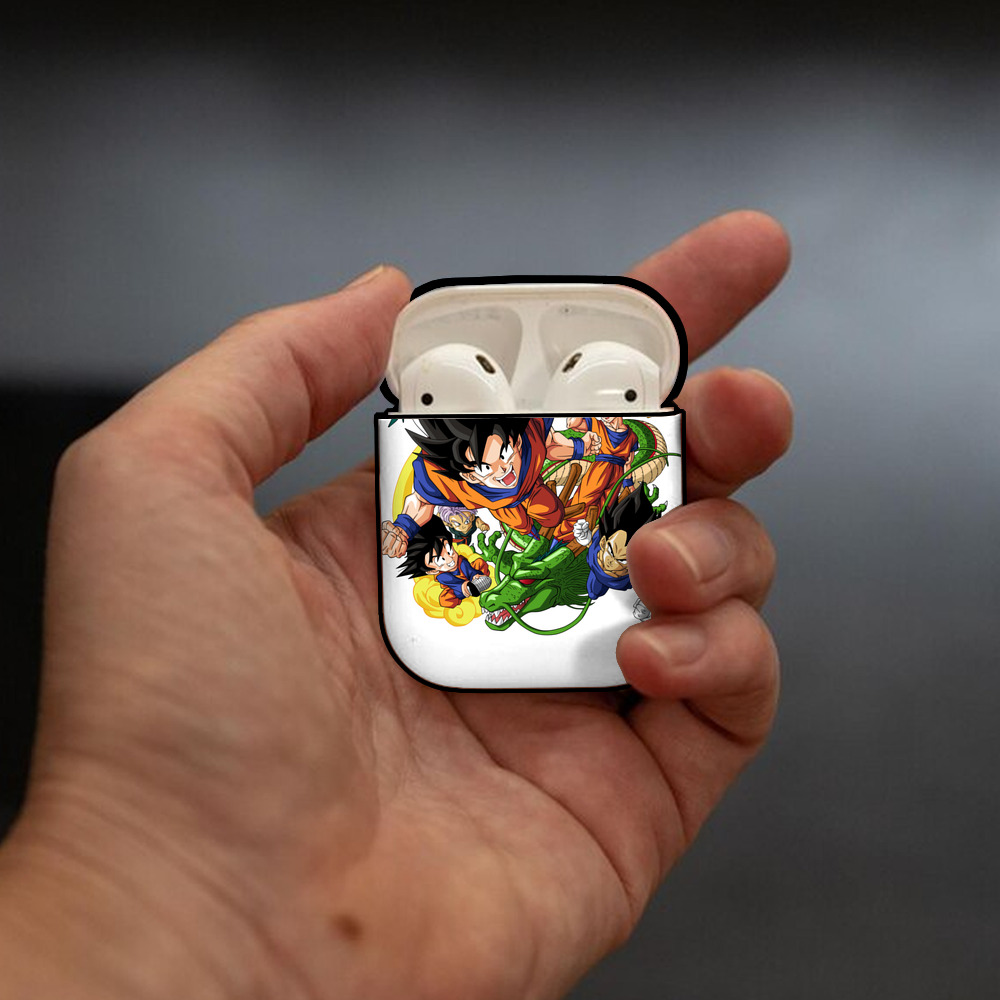 ドラゴンボール DRAGON BALL AirPods 第2世代保護ケース ハードシェル ブラック 耐衝撃・防指紋・カラビナ付き