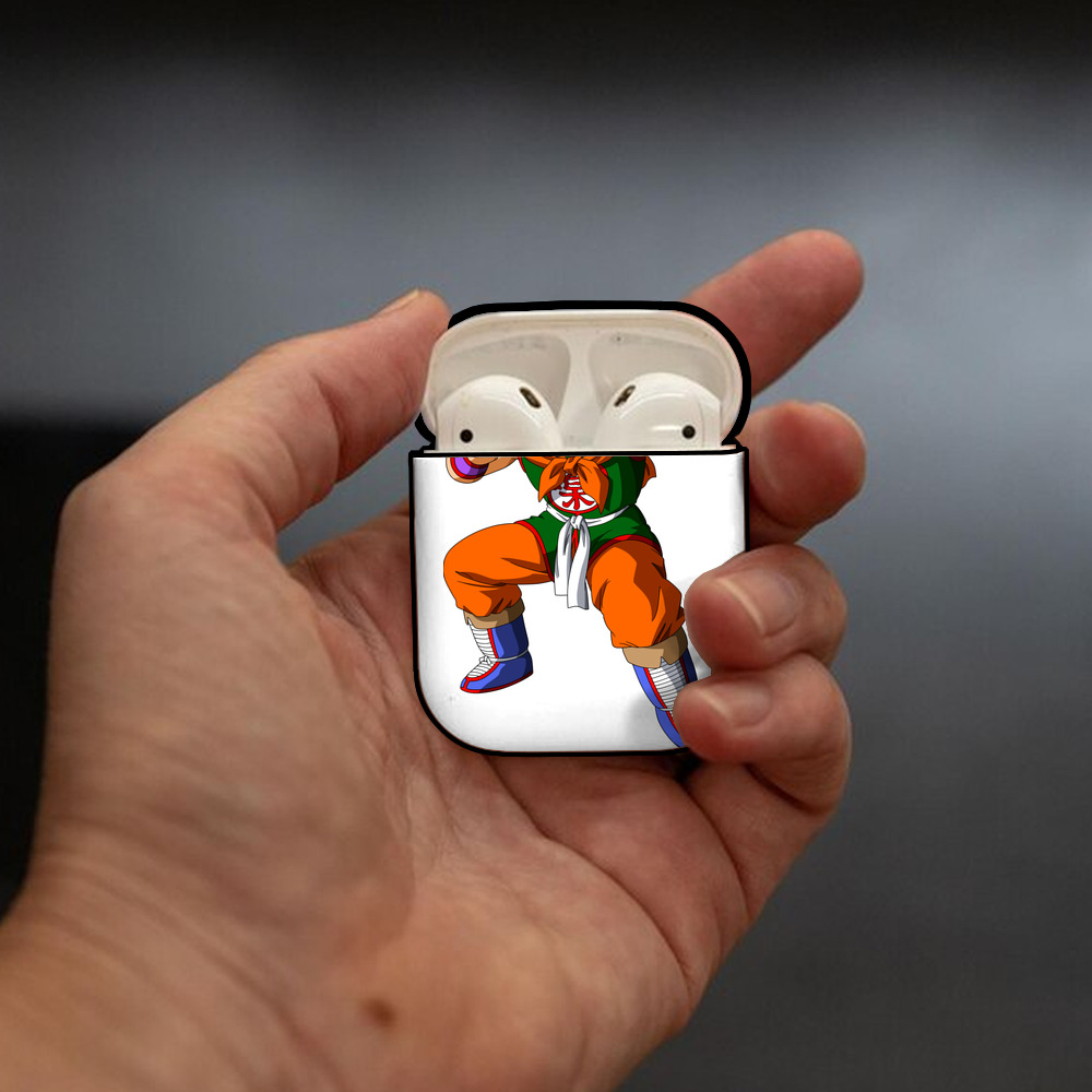 ドラゴンボール DRAGON BALL AirPods 第2世代保護ケース ハードシェル ブラック 耐衝撃・防指紋・カラビナ付き