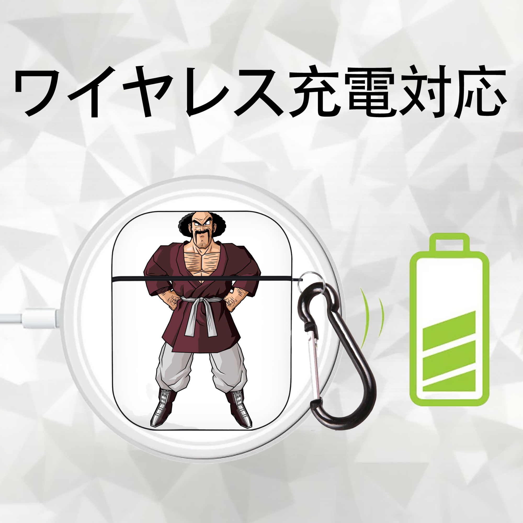 ドラゴンボール DRAGON BALL AirPods 第2世代保護ケース ハードシェル ブラック 耐衝撃・防指紋・カラビナ付き