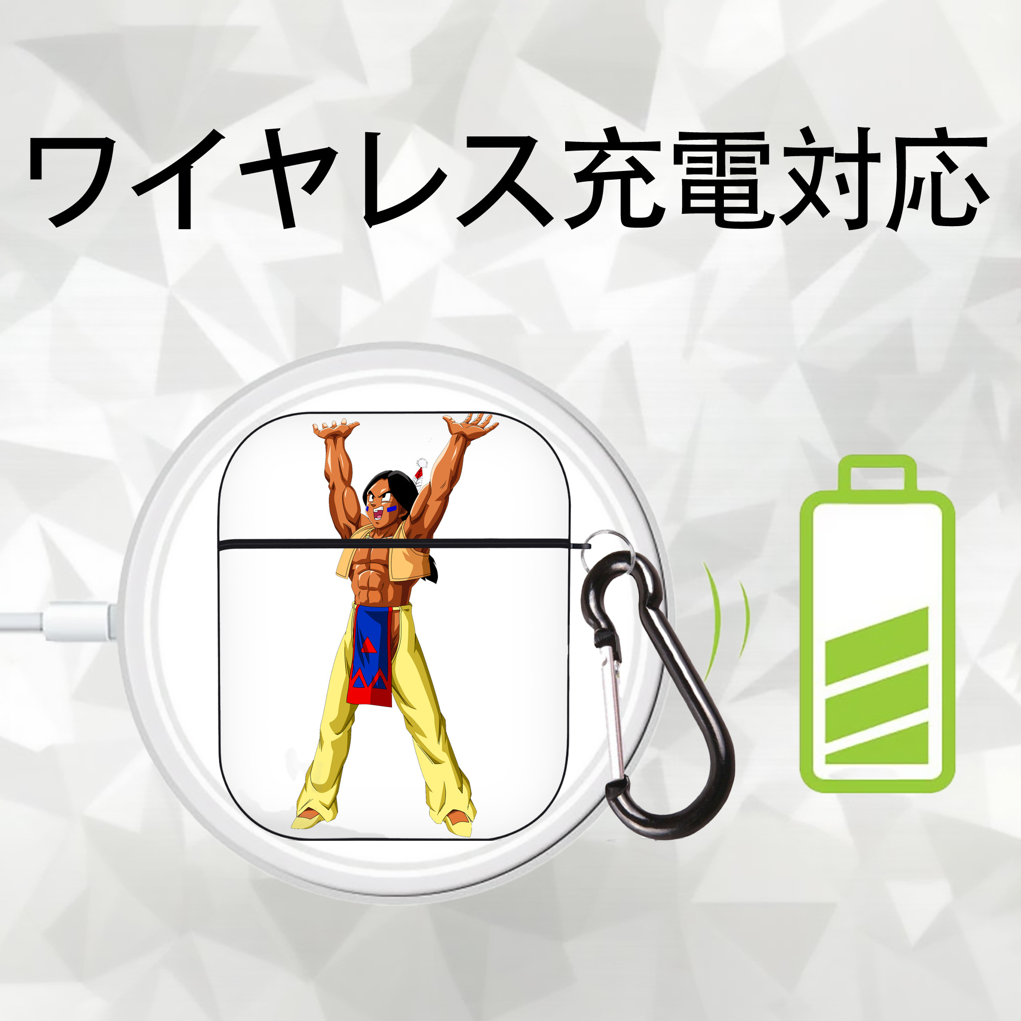 ドラゴンボール DRAGON BALL AirPods 第2世代保護ケース ハードシェル ブラック 耐衝撃・防指紋・カラビナ付き