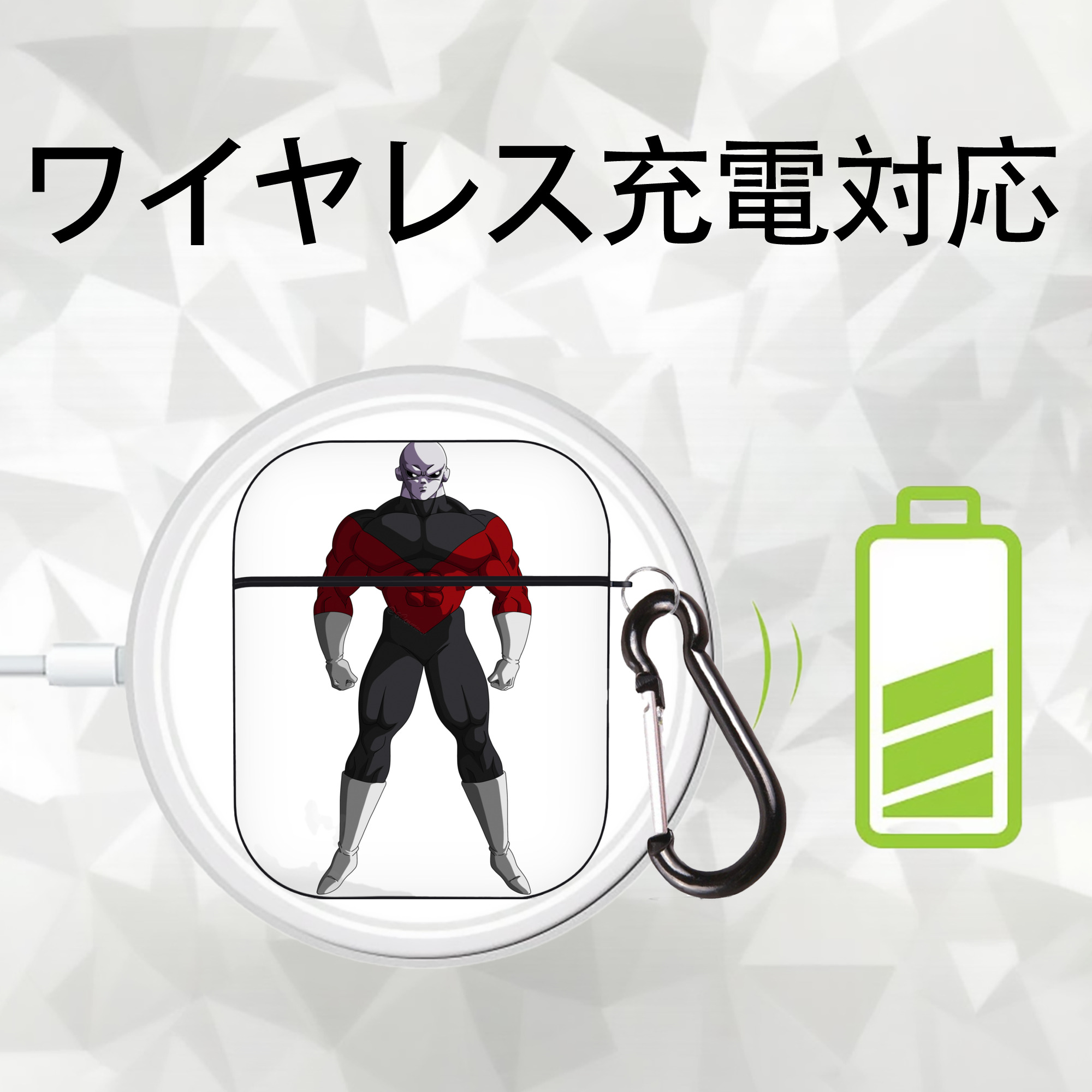 ドラゴンボール DRAGON BALL AirPods 第2世代保護ケース ハードシェル ブラック 耐衝撃・防指紋・カラビナ付き
