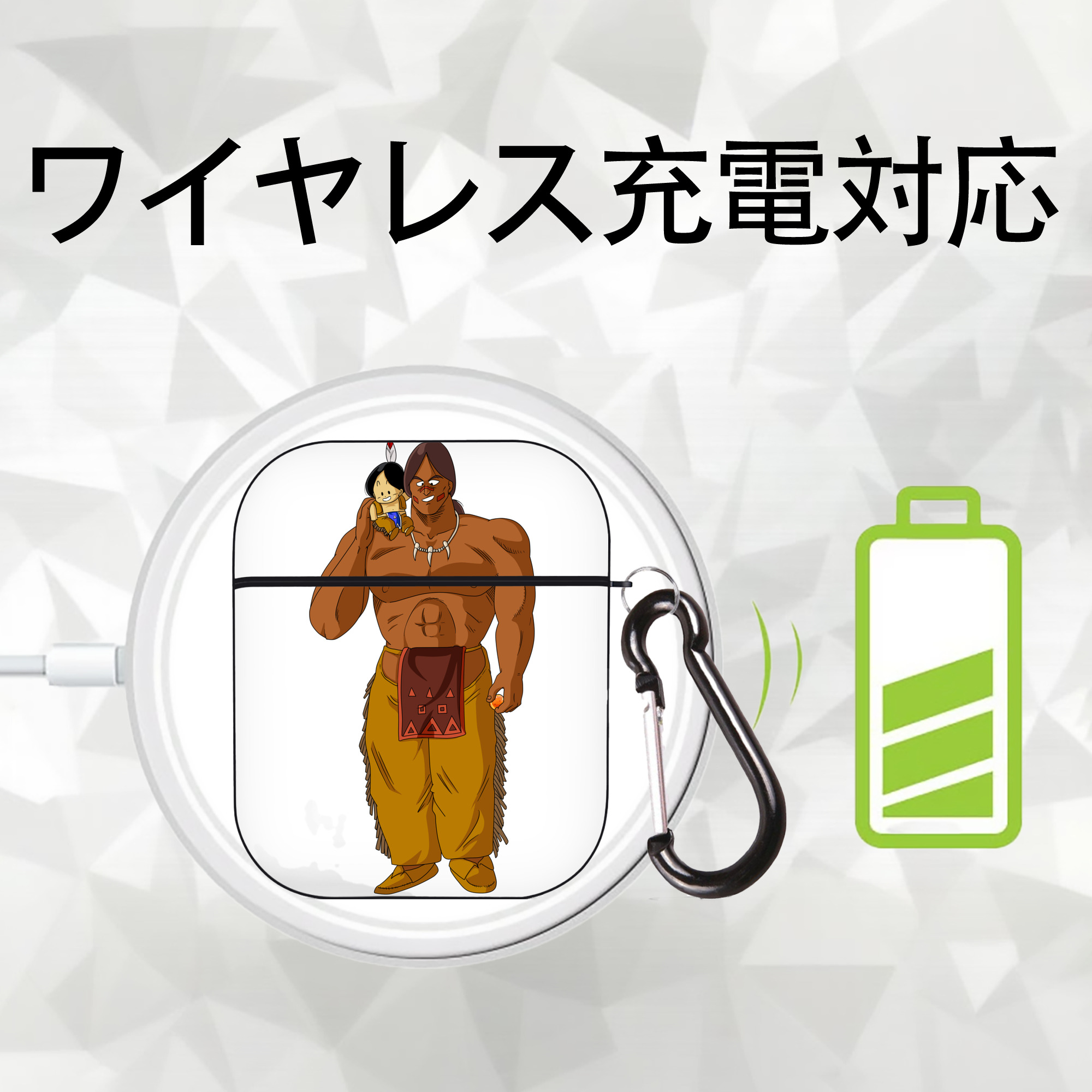 ドラゴンボール DRAGON BALL AirPods 第2世代保護ケース ハードシェル ブラック 耐衝撃・防指紋・カラビナ付き