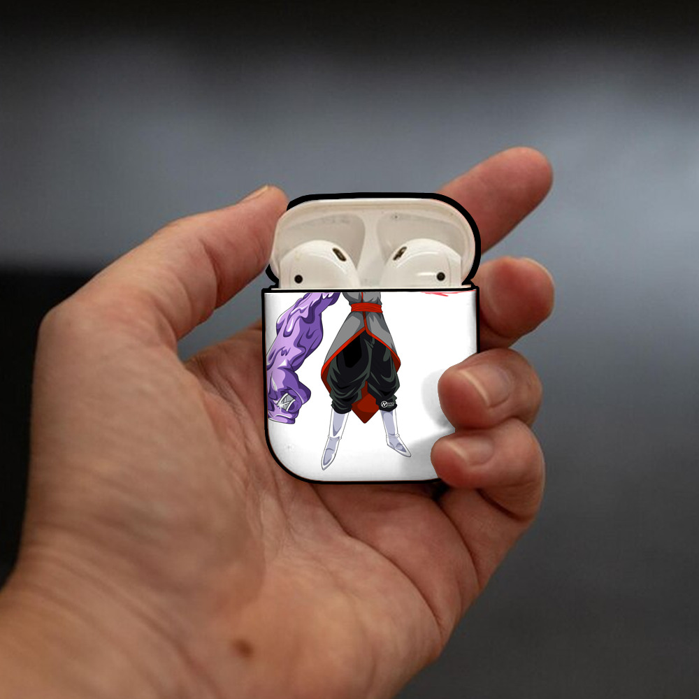 ドラゴンボール DRAGON BALL AirPods 第2世代保護ケース ハードシェル ブラック 耐衝撃・防指紋・カラビナ付き
