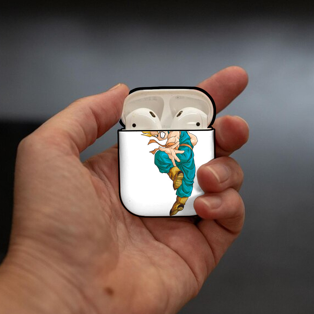 ドラゴンボール DRAGON BALL AirPods 第2世代保護ケース ハードシェル ブラック 耐衝撃・防指紋・カラビナ付き