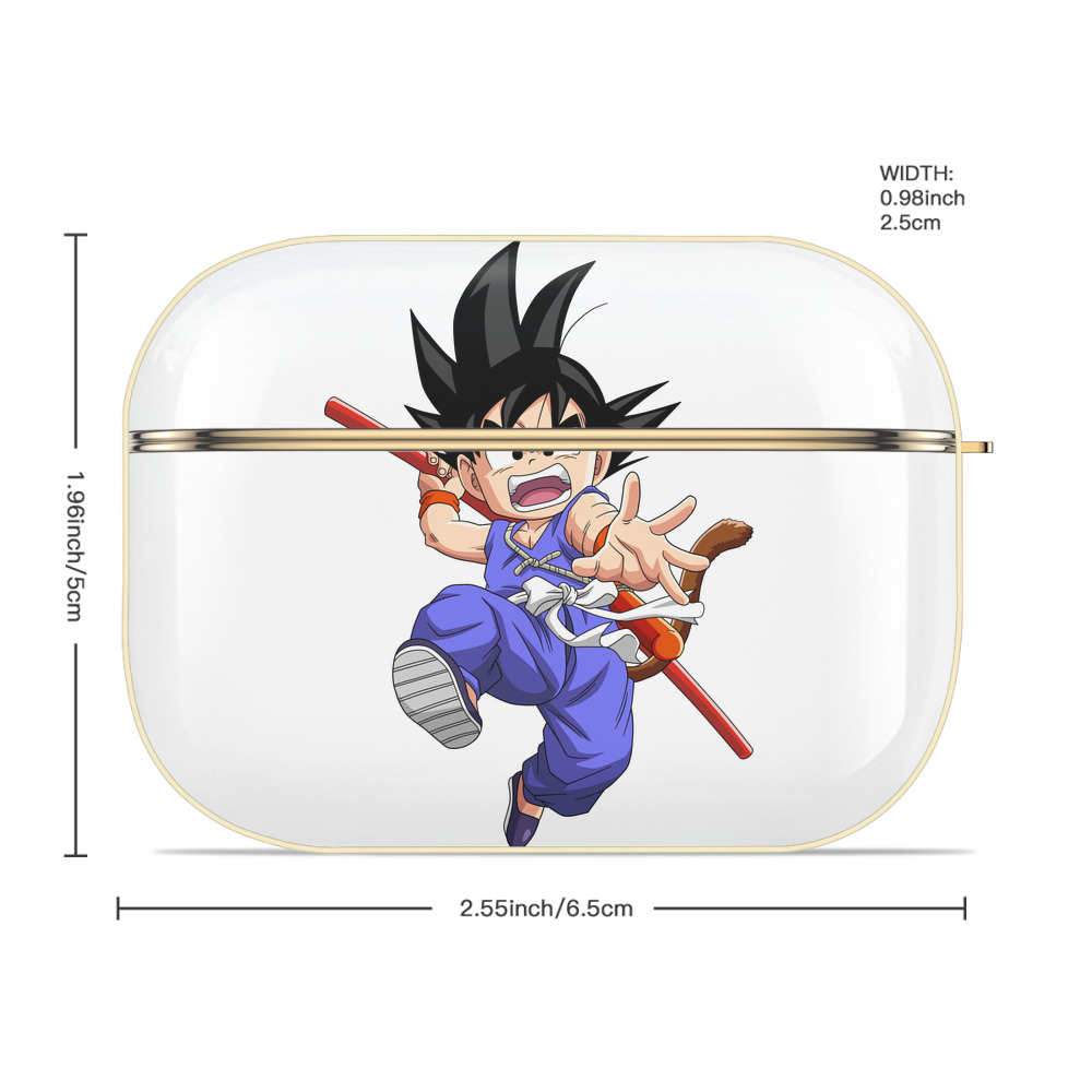 ドラゴンボール 孫悟空（そん ごくう）Son Goku カカロット DRAGON BALL Kakarotto 【AirPods Pro用】ハードシェル保護ケース｜耐衝撃・防指紋・カラビナ付き商品仕様