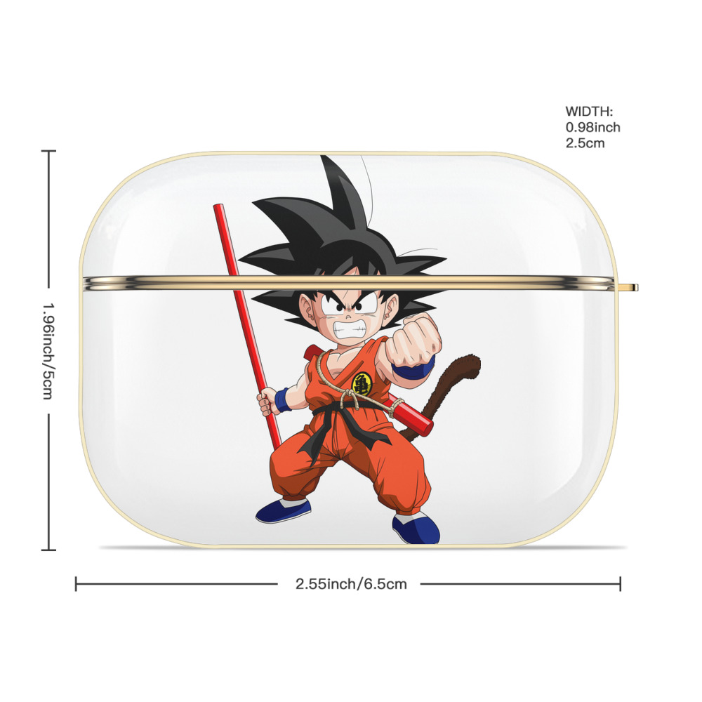 ドラゴンボール 孫悟空（そん ごくう）Son Goku カカロット DRAGON BALL Kakarotto 【AirPods Pro用】ハードシェル保護ケース｜耐衝撃・防指紋・カラビナ付き商品仕様