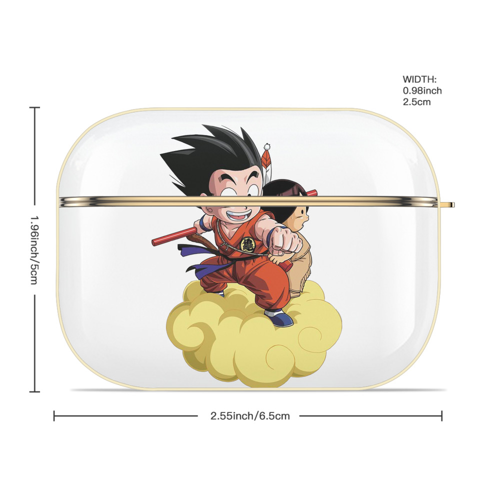ドラゴンボール 孫悟空（そん ごくう）Son Goku カカロット DRAGON BALL Kakarotto 【AirPods Pro用】ハードシェル保護ケース｜耐衝撃・防指紋・カラビナ付き商品仕様
