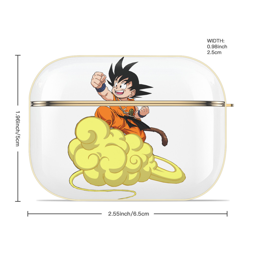 ドラゴンボール 孫悟空（そん ごくう）Son Goku カカロット DRAGON BALL Kakarotto 【AirPods Pro用】ハードシェル保護ケース｜耐衝撃・防指紋・カラビナ付き商品仕様