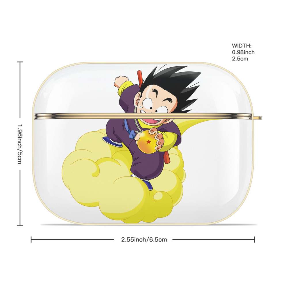 ドラゴンボール 孫悟空（そん ごくう）Son Goku カカロット DRAGON BALL Kakarotto 【AirPods Pro用】ハードシェル保護ケース｜耐衝撃・防指紋・カラビナ付き商品仕様