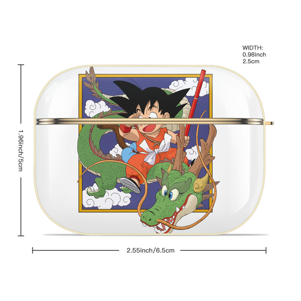 ドラゴンボール 孫悟空（そん ごくう）Son Goku カカロット DRAGON BALL Kakarotto 【AirPods Pro用】ハードシェル保護ケース｜耐衝撃・防指紋・カラビナ付き商品仕様