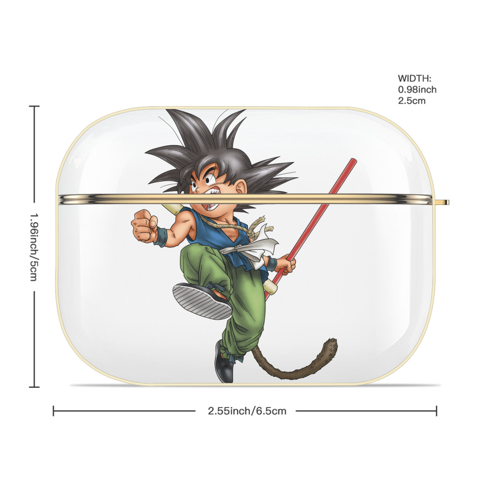 ドラゴンボール 孫悟空（そん ごくう）Son Goku カカロット DRAGON BALL Kakarotto 【AirPods Pro用】ハードシェル保護ケース｜耐衝撃・防指紋・カラビナ付き商品仕様