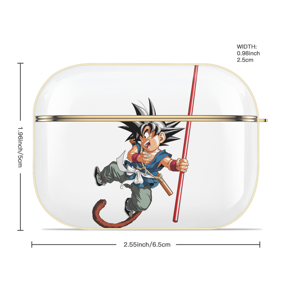 ドラゴンボール 孫悟空（そん ごくう）Son Goku カカロット DRAGON BALL Kakarotto 【AirPods Pro用】ハードシェル保護ケース｜耐衝撃・防指紋・カラビナ付き商品仕様