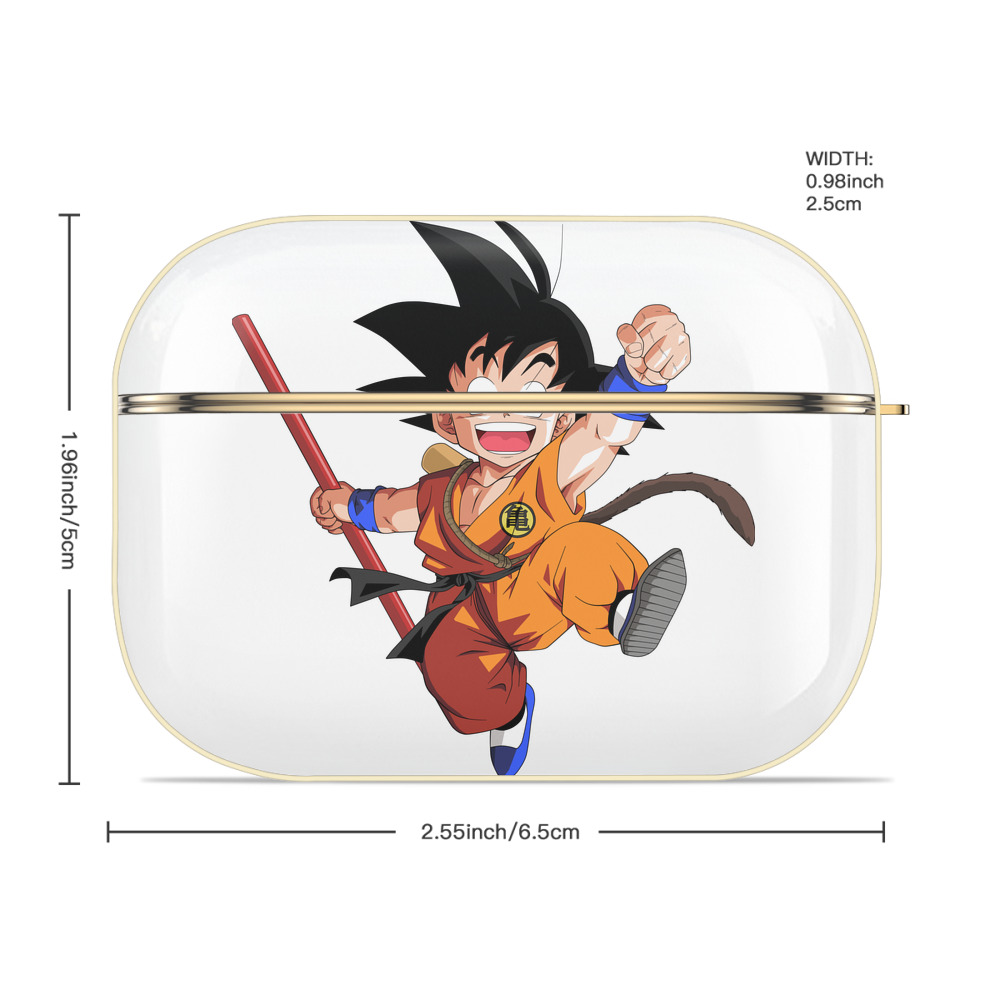 ドラゴンボール 孫悟空（そん ごくう）Son Goku カカロット DRAGON BALL Kakarotto 【AirPods Pro用】ハードシェル保護ケース｜耐衝撃・防指紋・カラビナ付き商品仕様